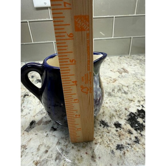 VTG Tonala Hand-Painted Mexican Ceramic Sm Pitcher pineapple Fruit Cottagecore - Picture 7 of 9